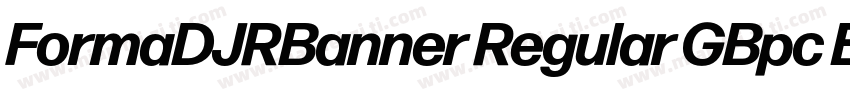 FormaDJRBanner Regular GBpc EUC H字体转换